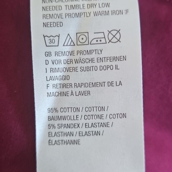 Attitudes by Renée Women’s Mock Neck 3/4 Sleeve Top – Size Small – Berry Purple - Picture 6 of 6